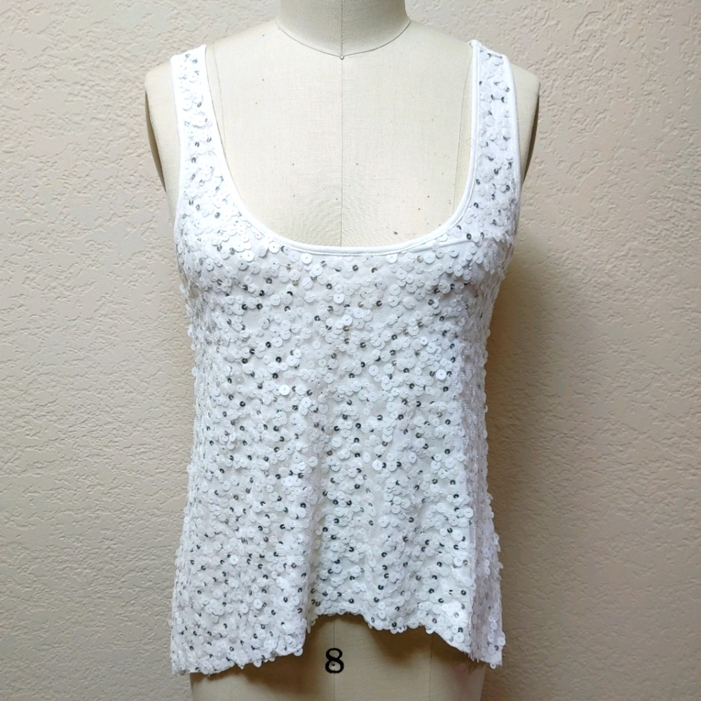 Sequin cotton top